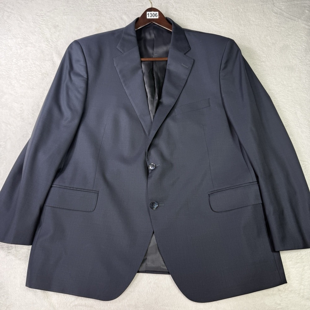 Peter Millar Blazer 48R Mens Blue 100% Pure Virgin Wool Union Made Business